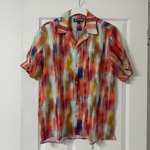 VILEBREQUIN, camisa hombre, multiples colores, material lino, manga corta